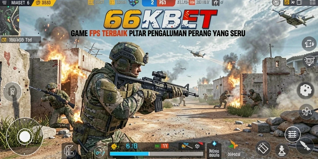 Tampilan utama gameplay 66KBET dengan pertarungan intens.