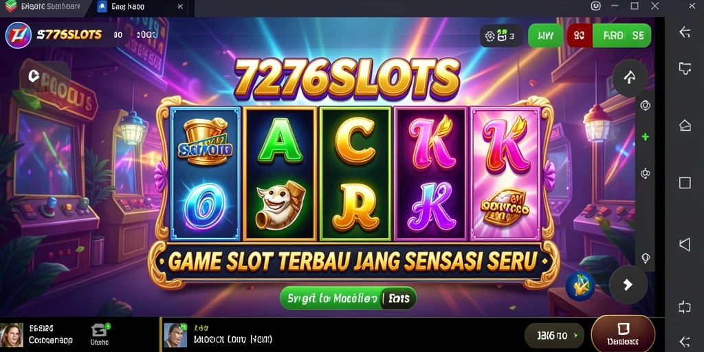 Tangkapan layar gameplay 7276SLOTS yang menampilkan mesin slot menarik.