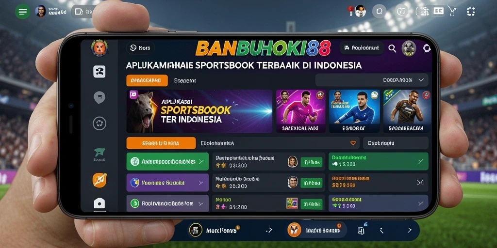 Tangkapan layar BANBUHOKI88 menampilkan antarmuka sportsbook yang menarik.