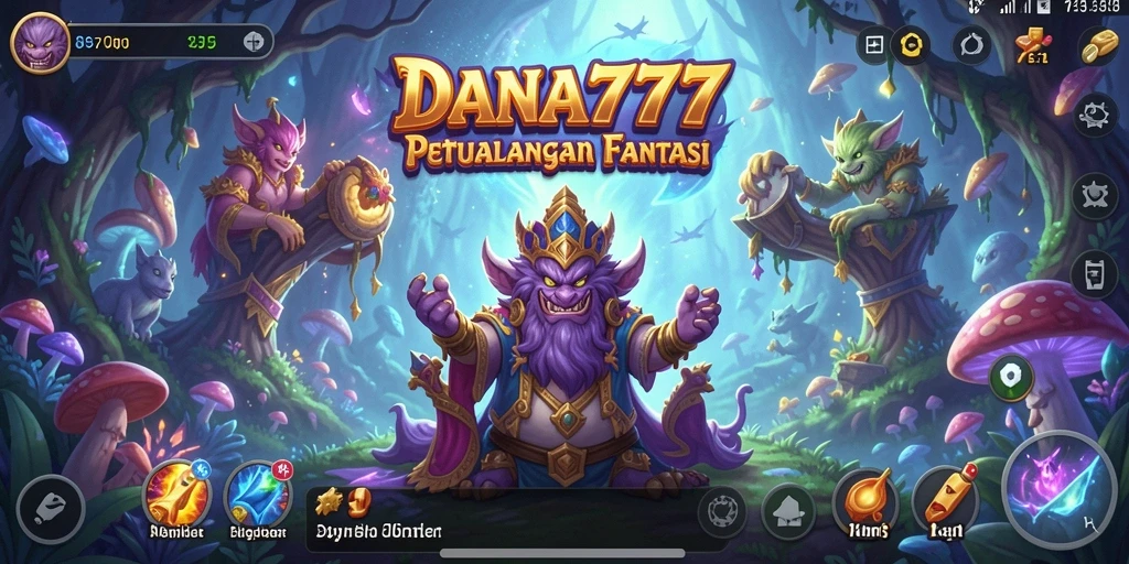 Tangkapan layar gameplay DANA777 menampilkan eksplorasi dan tantangan seru.