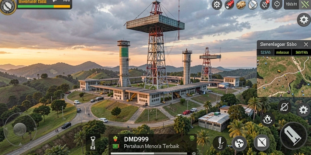 Tangkapan layar gameplay DMD999 menampilkan aksi seru dalam Tower Defense.