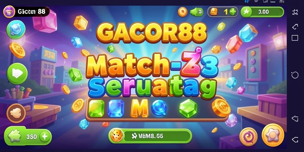 Tampilan gameplay GACOR88 yang menantang dan penuh warna.