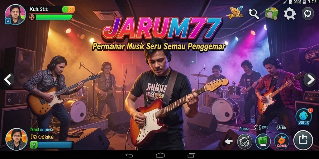 Tampilan seru dari gameplay JARUM77 yang interaktif.