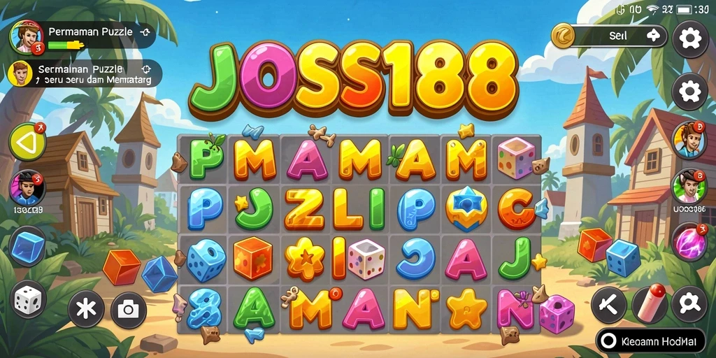Screenshot gameplay JOSS188 menampilkan tantangan puzzle yang menarik.