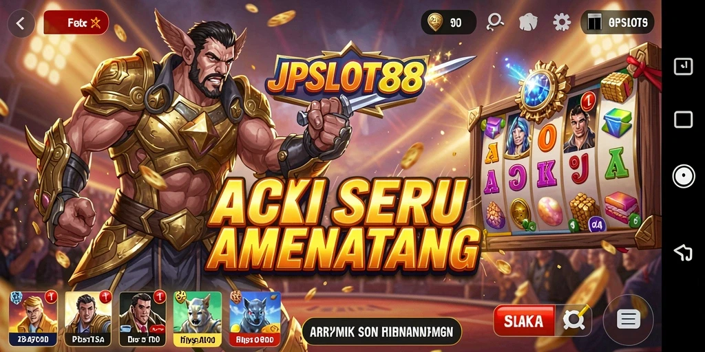 Tampilan seru gameplay JPSLOT88 dengan aksi cepat dan tantangan menarik.