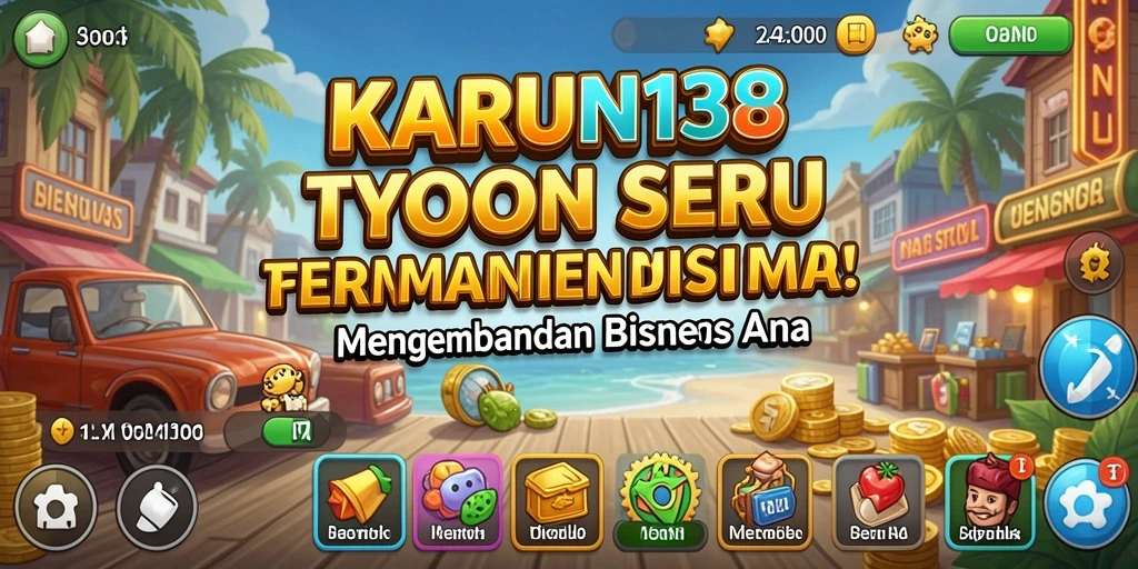 Gameplay <strong>KARUN138</strong> menampilkan pengelolaan bisnis yang menarik dan strategi Tycoon.