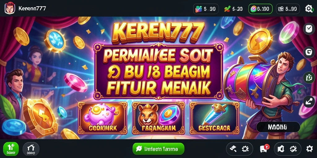 Tampilan gameplay seru di KEREN777 dengan fitur Slot menarik.