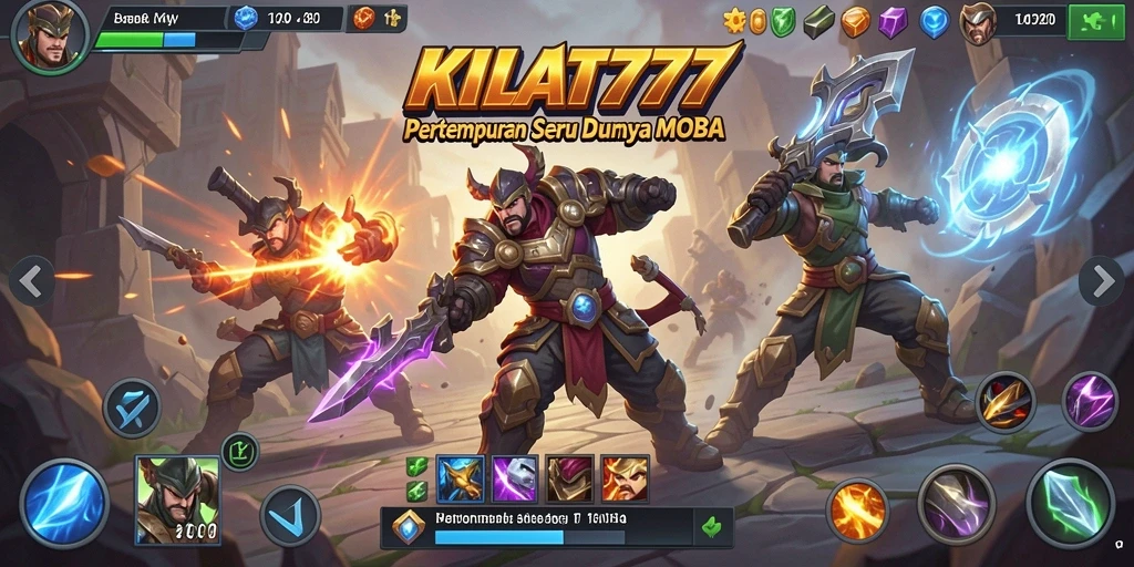 Screenshot gameplay KILAT777 menunjukkan aksi pertempuran yang seru.