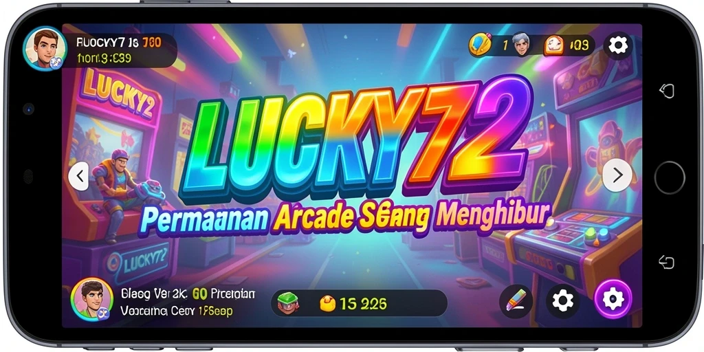 Tampilan gameplay LUCKY72 yang penuh warna dan seru.