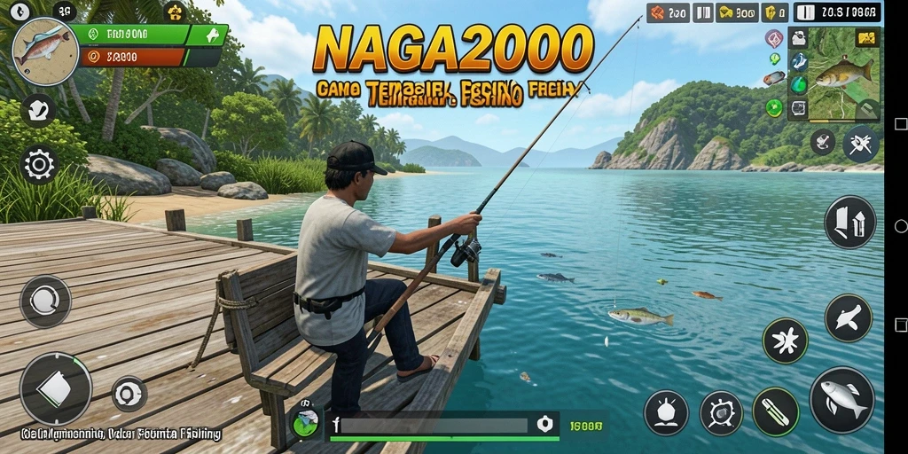 Tampilan seru gameplay memancing di NAGA2000 dengan ikan yang beragam.