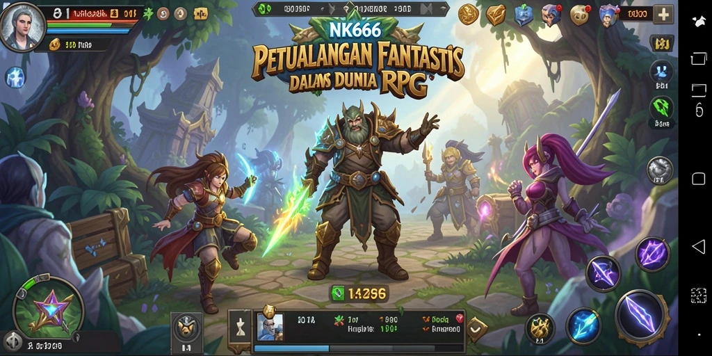 Tampilan menarik dari gameplay RPG di NK666 dengan karakter dan lingkungan yang kaya.