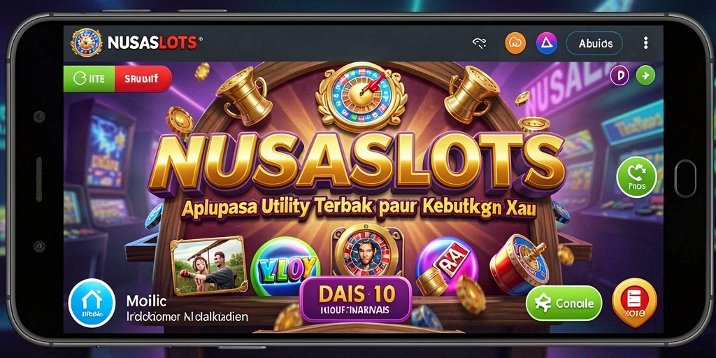 Tampilan utama NUSASLOTS dengan fitur-fitur Utility yang jelas dan rapi.
