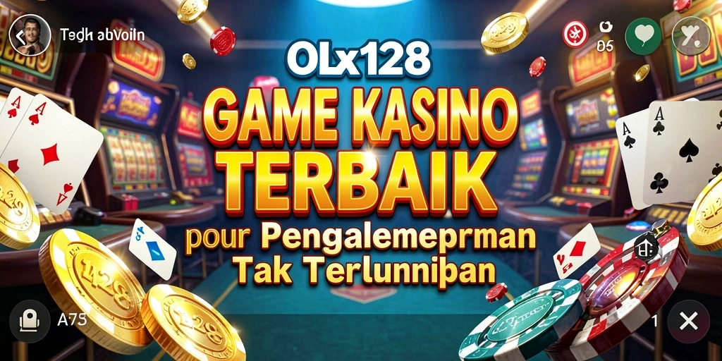 Screenshot utama OLX128 menunjukkan pengalaman seru bermain Kasino.