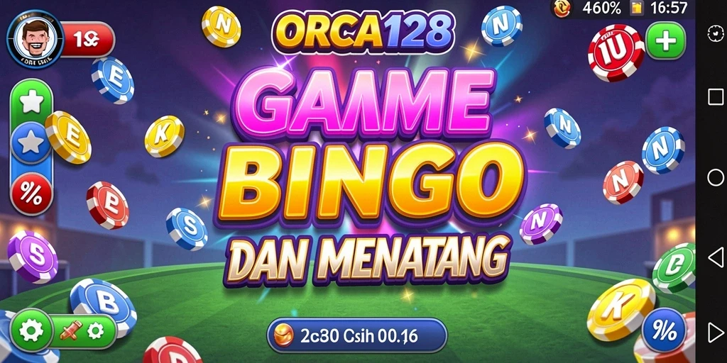Tampilan gameplay seru dalam ORCA128 saat bermain Bingo.