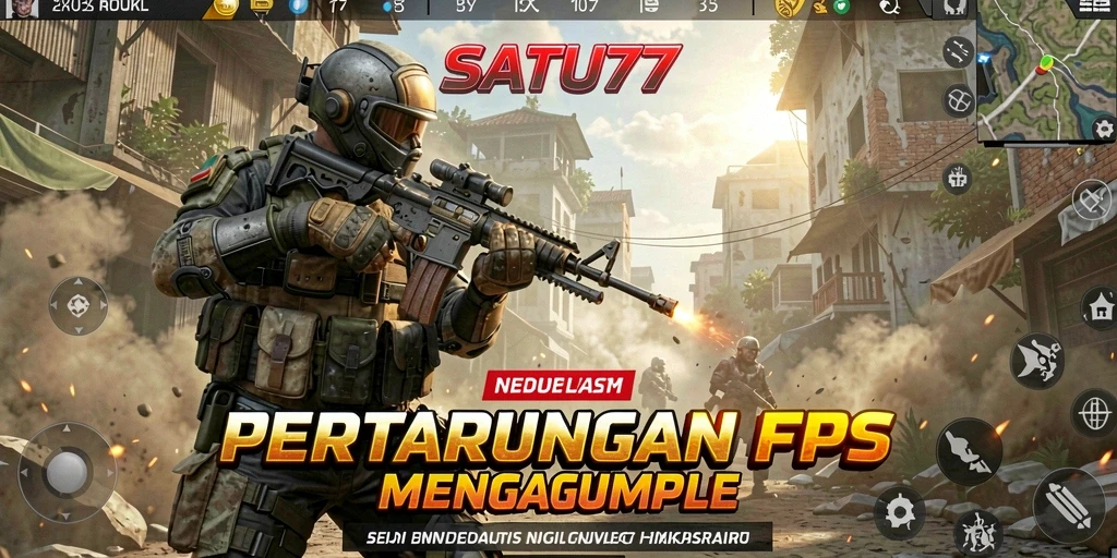 Tampilan gameplay yang mendebarkan di SATU77.