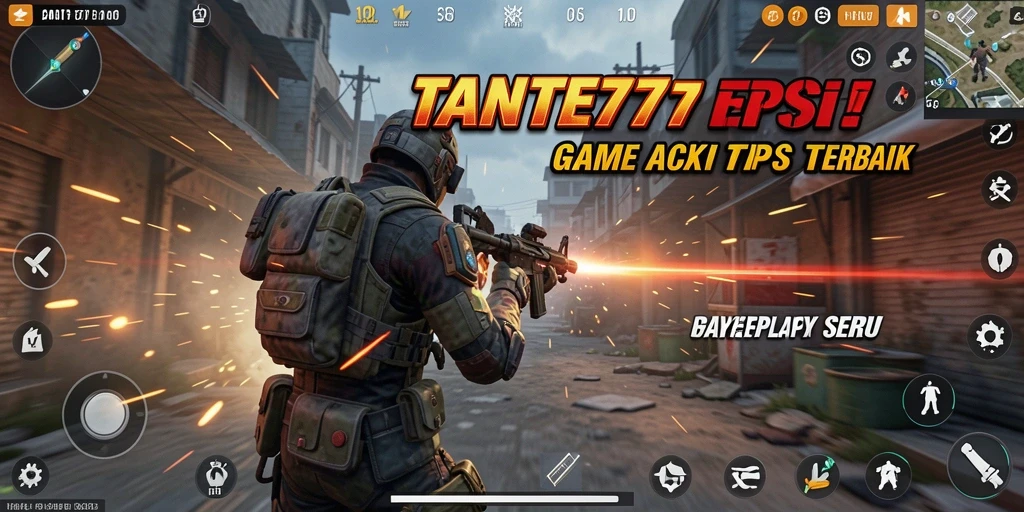 Tangkapan layar menunjukkan aksi mendebarkan dalam game TPS TANTE777.