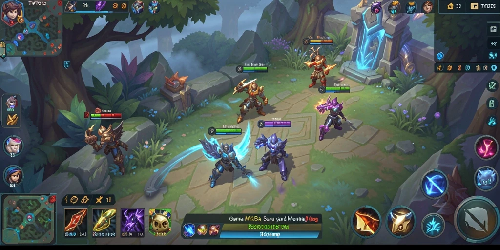 Tampilan gameplay seru di TVTOTO dengan karakter-karakter unik.