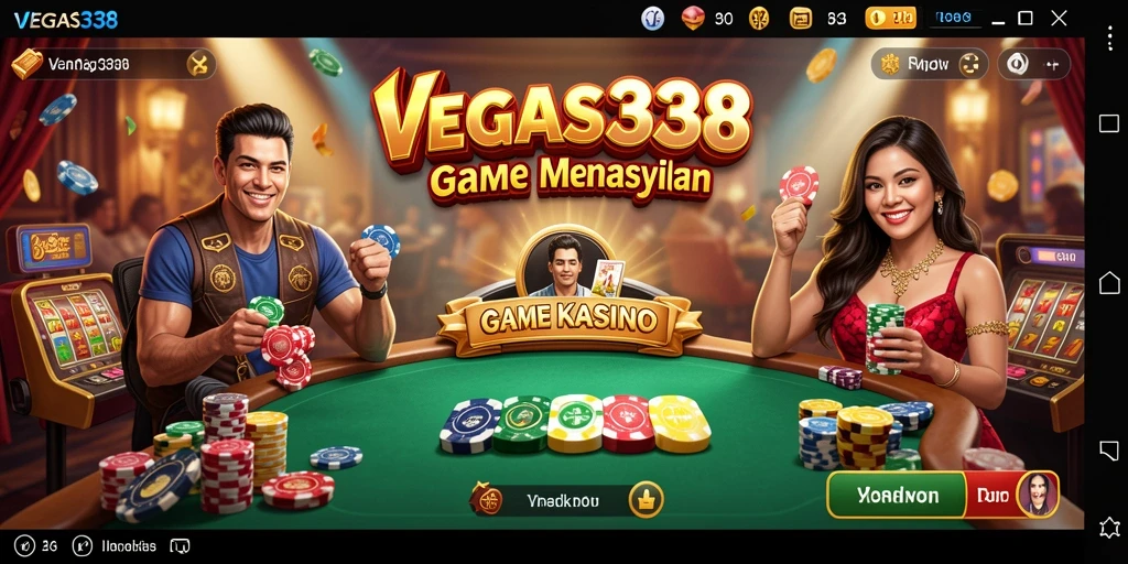 Tampilan menarik permainan Kasino di VEGAS338