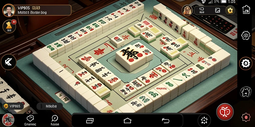 Tampilan menarik dan seru dari gameplay VIP805 Mahjong.